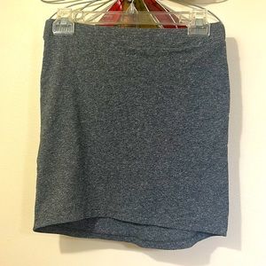 H&M Basic Gray Stretch Mini Pencil Skirt (Size Small)
